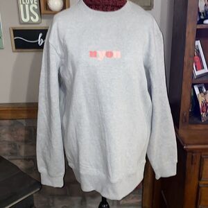 NEW YORK OR NOWHERE grey sweatshirt NWT 3X